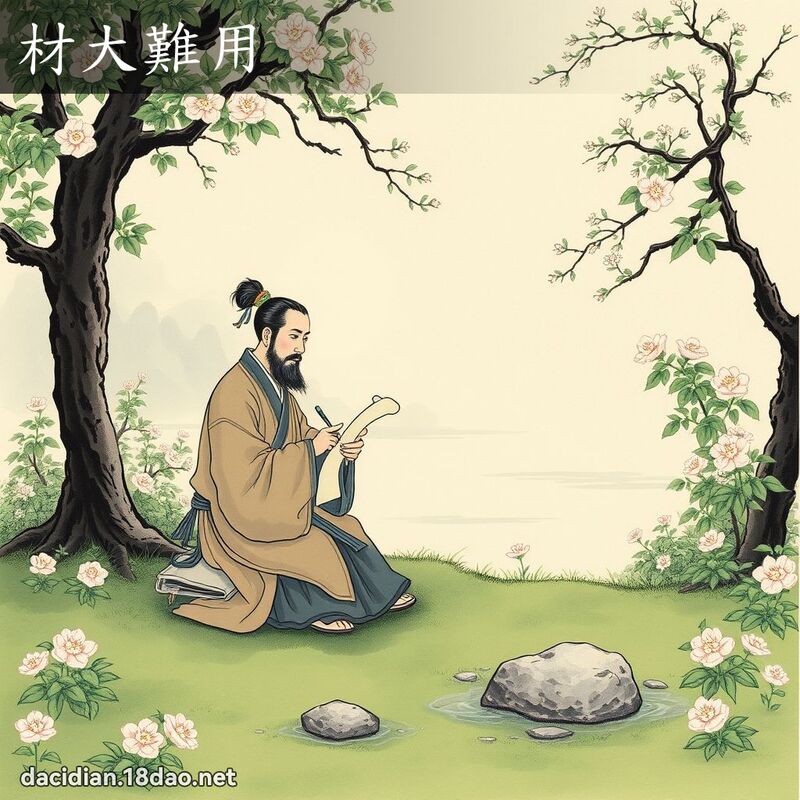 材大难用 配图