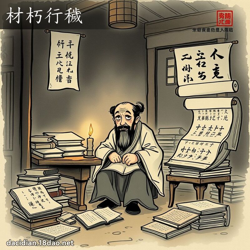 材朽行穢 配图