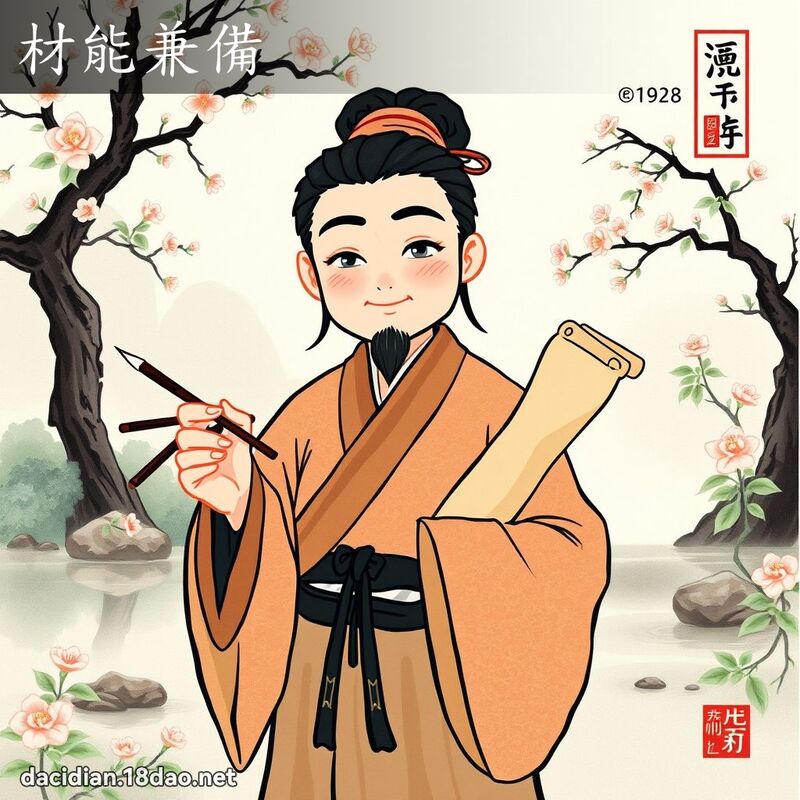 材能兼備 配图