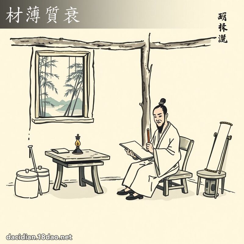 材薄質衰 配图