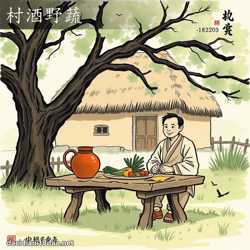 村酒野蔬 配图