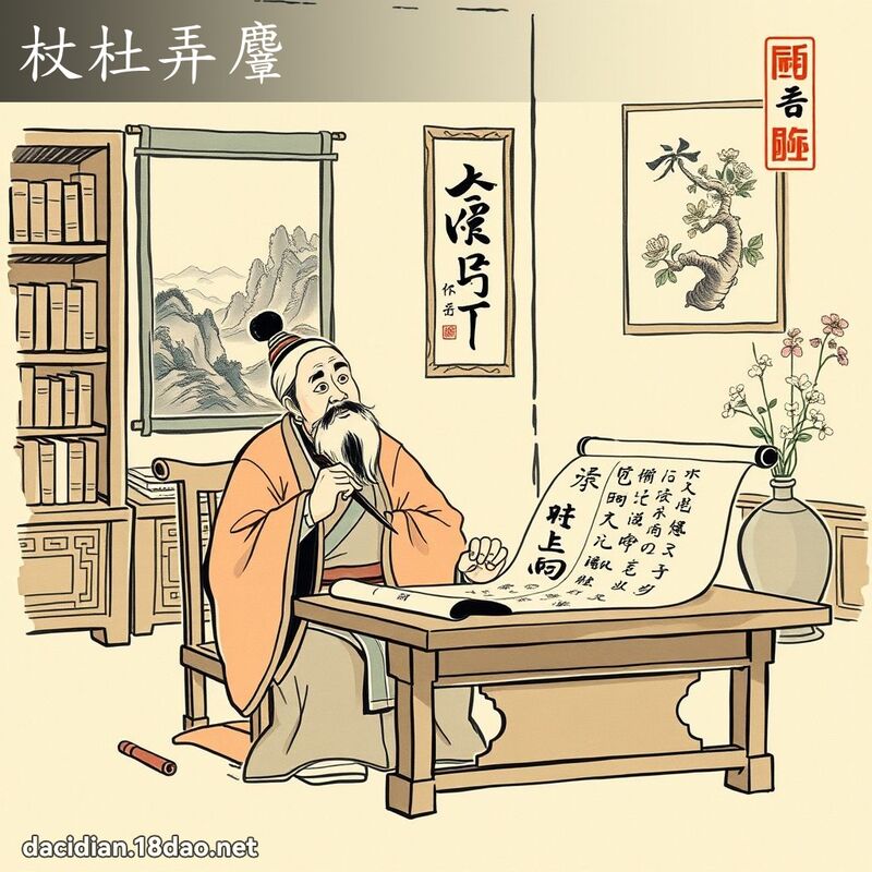 杖杜弄麞 配图