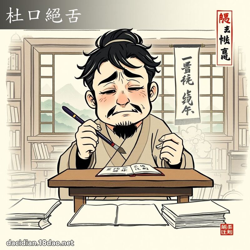 杜口絕舌 配图
