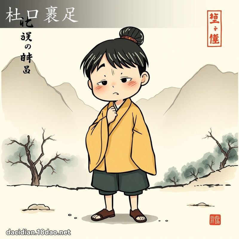 杜口裹足 配图