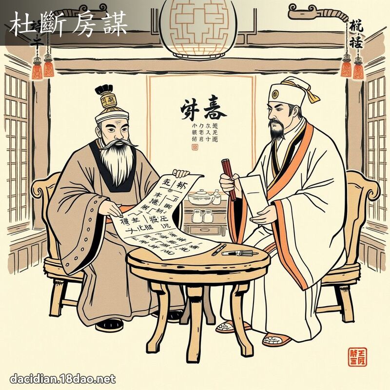 杜斷房謀 配图