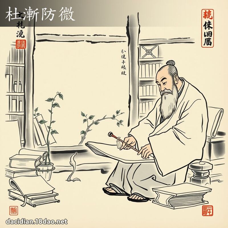 杜漸防微 配图