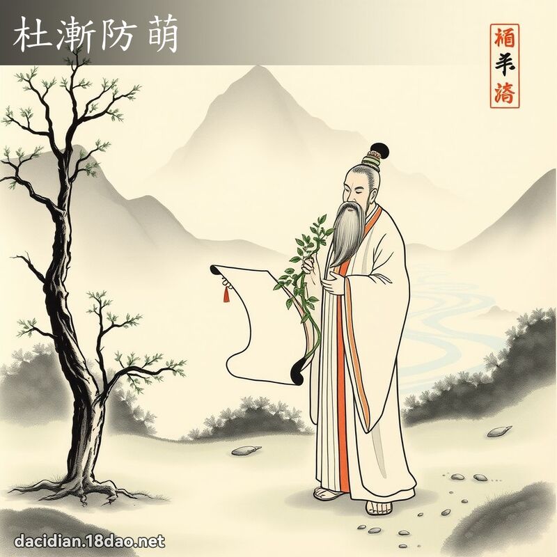 杜漸防萌 配图