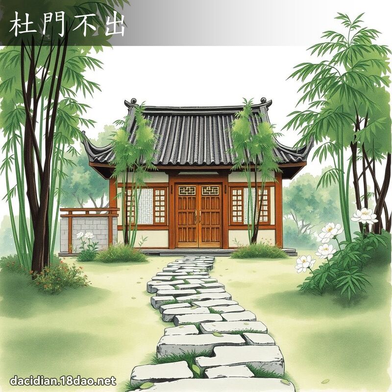 杜門不出 配图