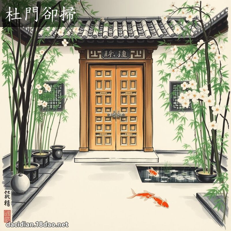 杜門卻掃 配图