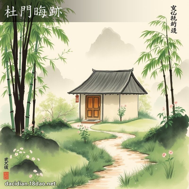 杜門晦跡 配图