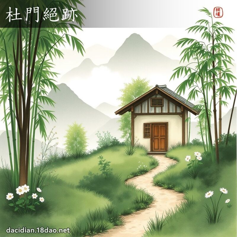 杜門絕跡 配图