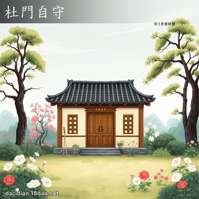 杜門自守 配图