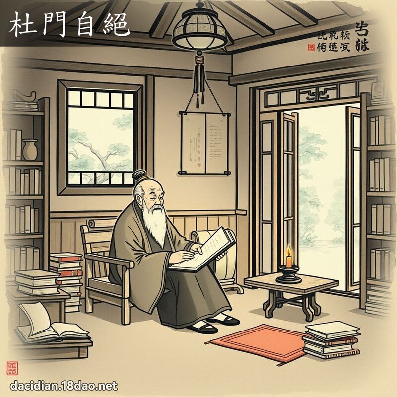 杜門自絕 配图