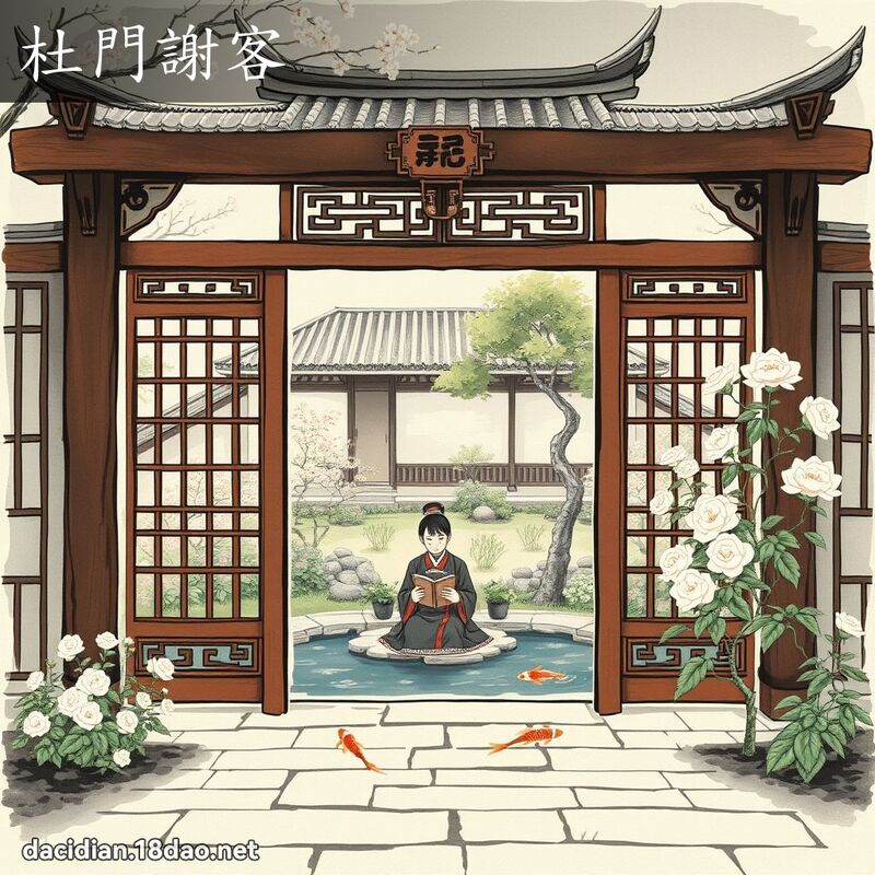 杜門謝客 配图