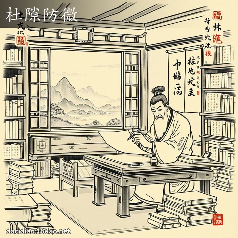 杜隙防微 配图