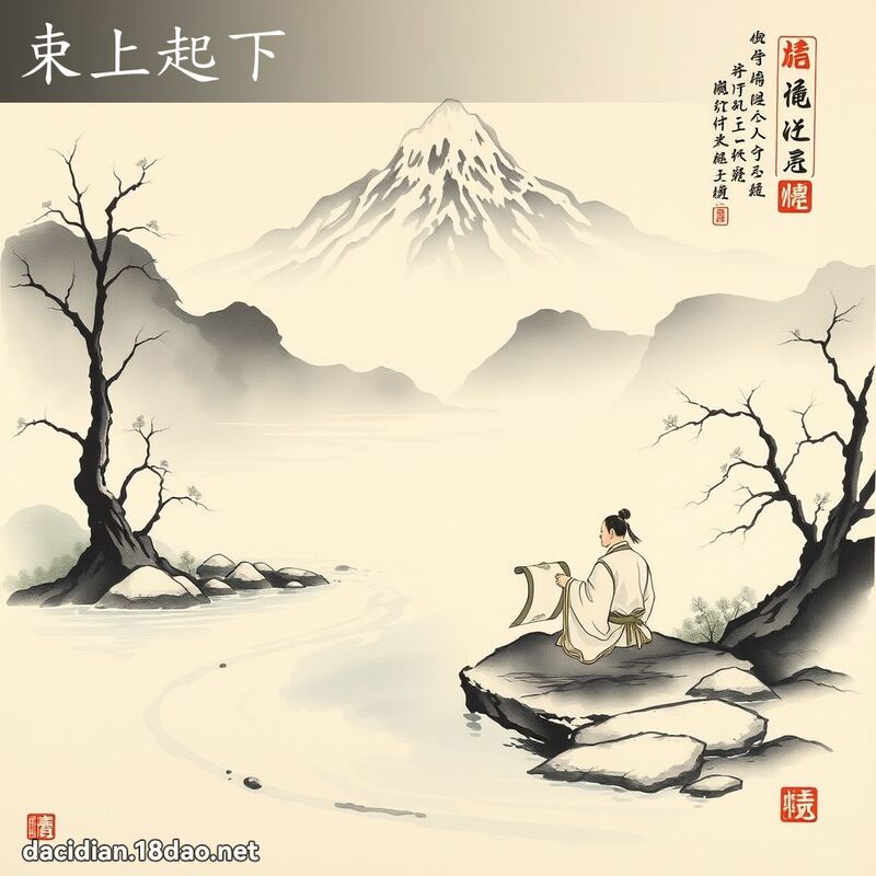 束上起下 配图