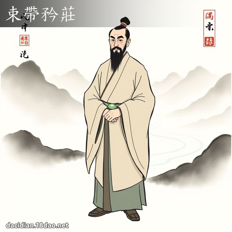 束帶矜莊 配图