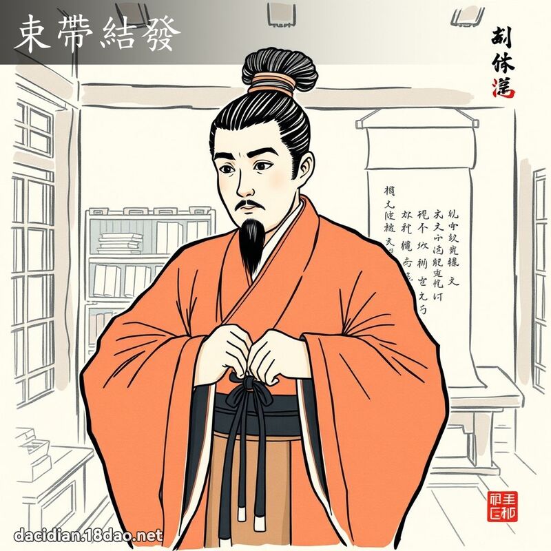 束帶結發 配图