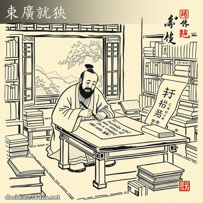 束廣就狹 配图