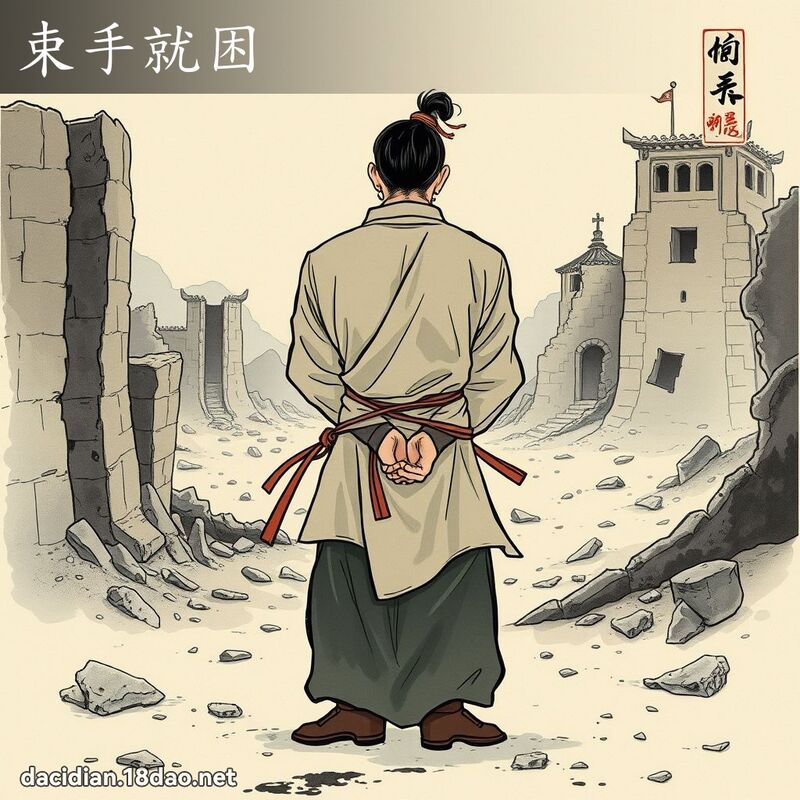 束手就困 配图