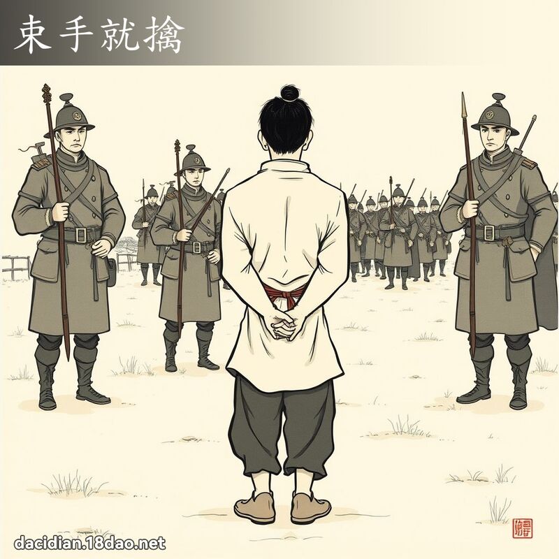 束手就擒 配图