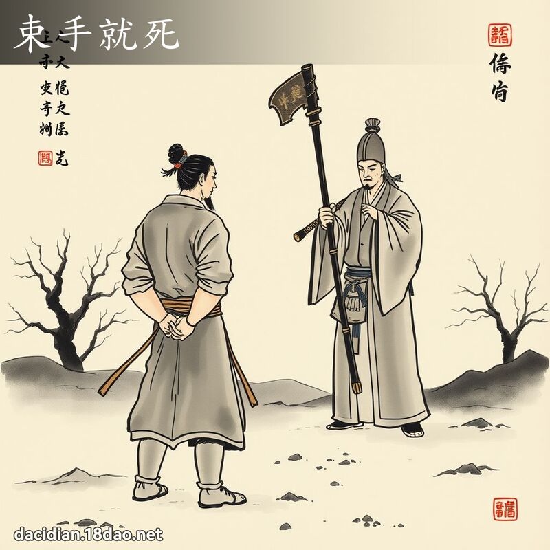 束手就死 配图