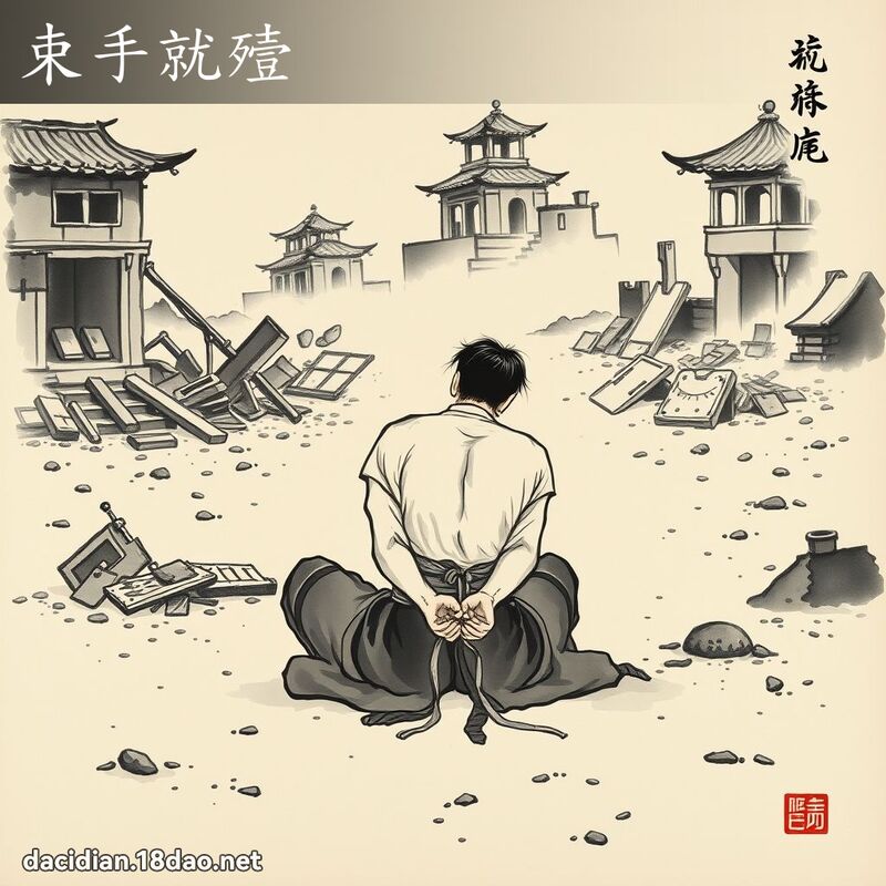 束手就殪 配图