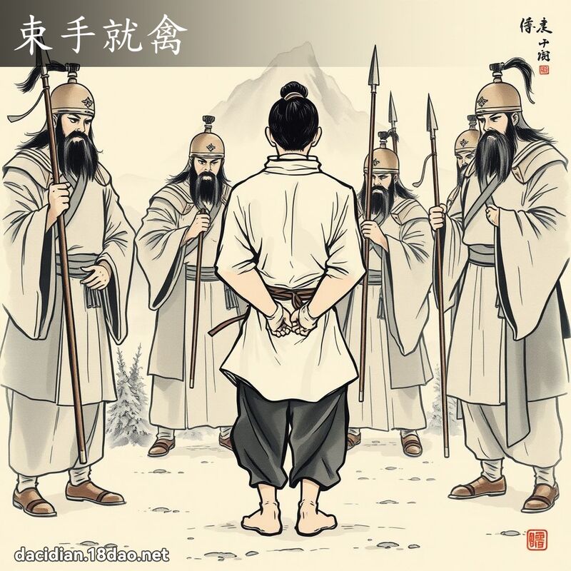 束手就禽 配图