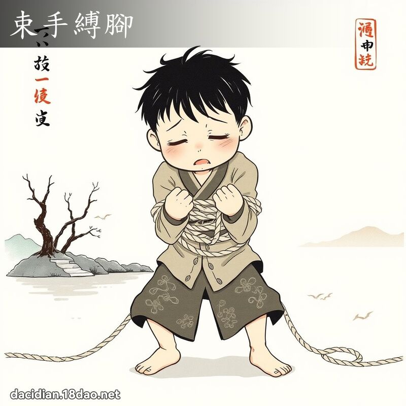 束手缚脚 配图
