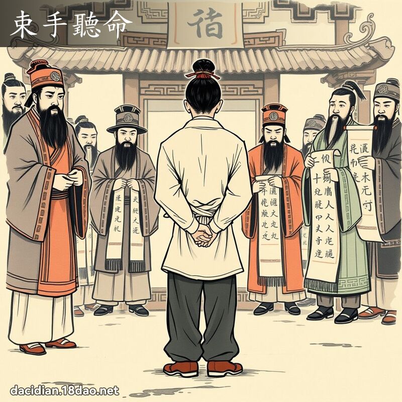 束手听命 配图