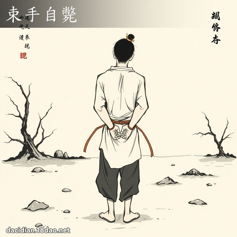 束手自毙 配图