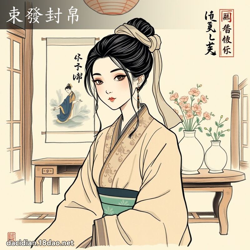 束发封帛 配图