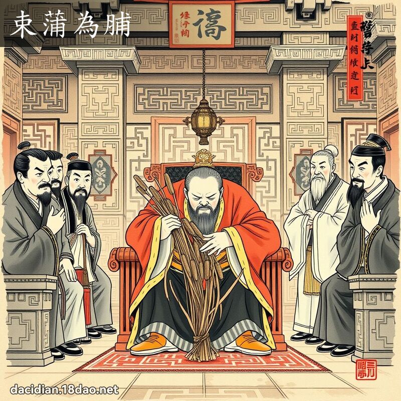 束蒲为脯 配图