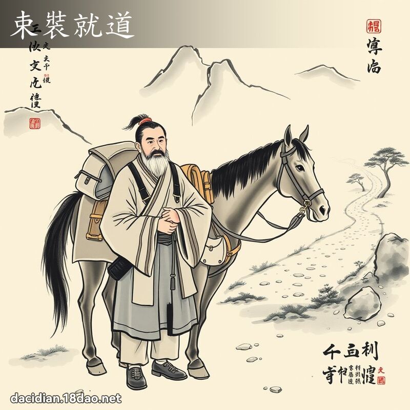 束装就道 - 中华成语配图