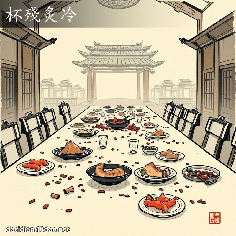 杯残炙冷 配图
