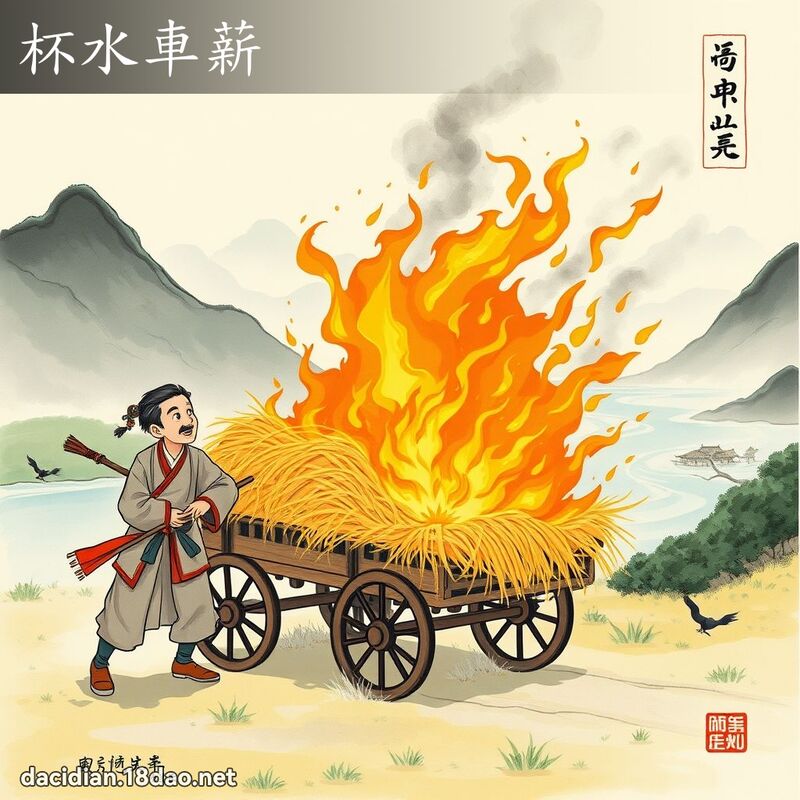 杯水车薪 配图