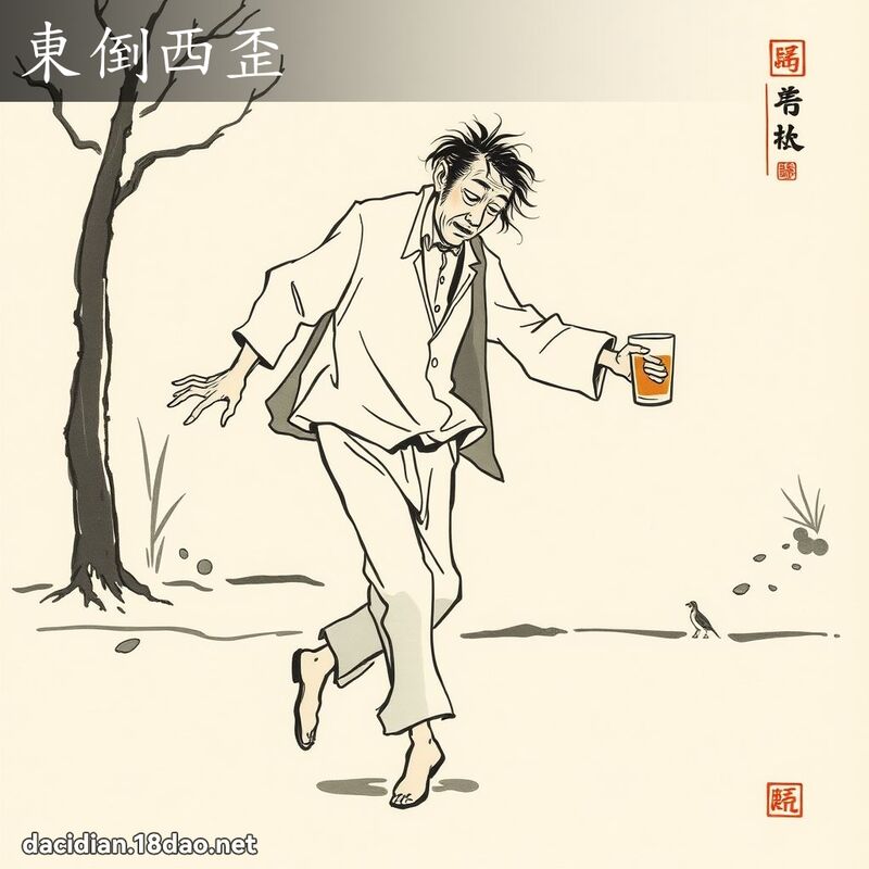 东倒西歪 配图