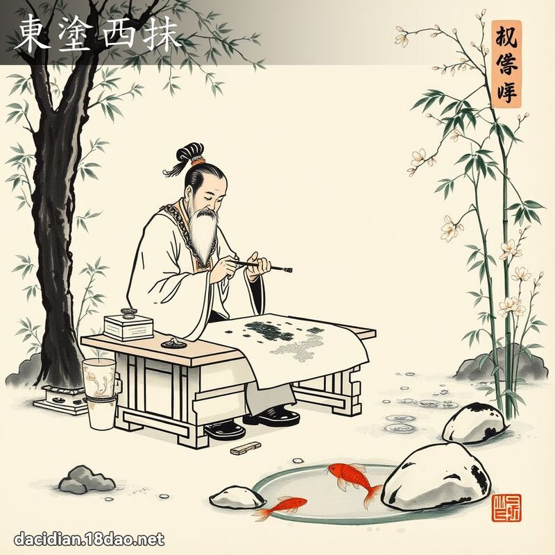 东涂西抹 配图