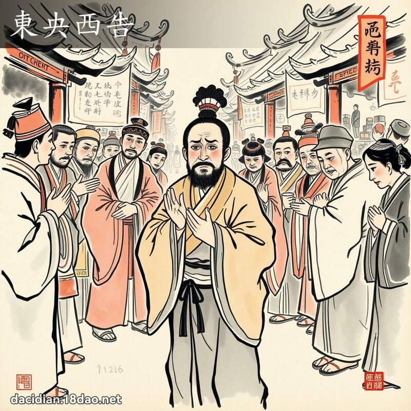 东央西告 配图