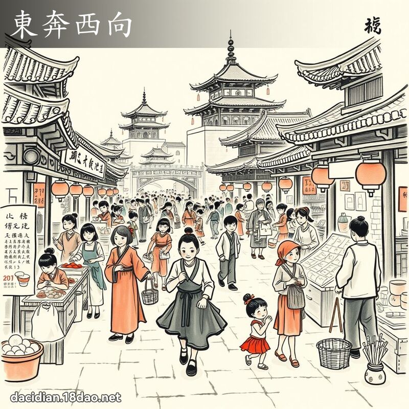 东奔西向 配图
