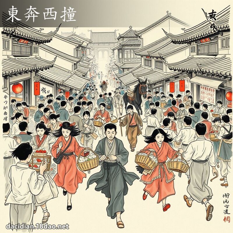 东奔西撞 配图