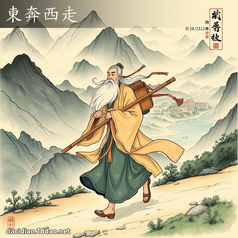 东奔西走 配图
