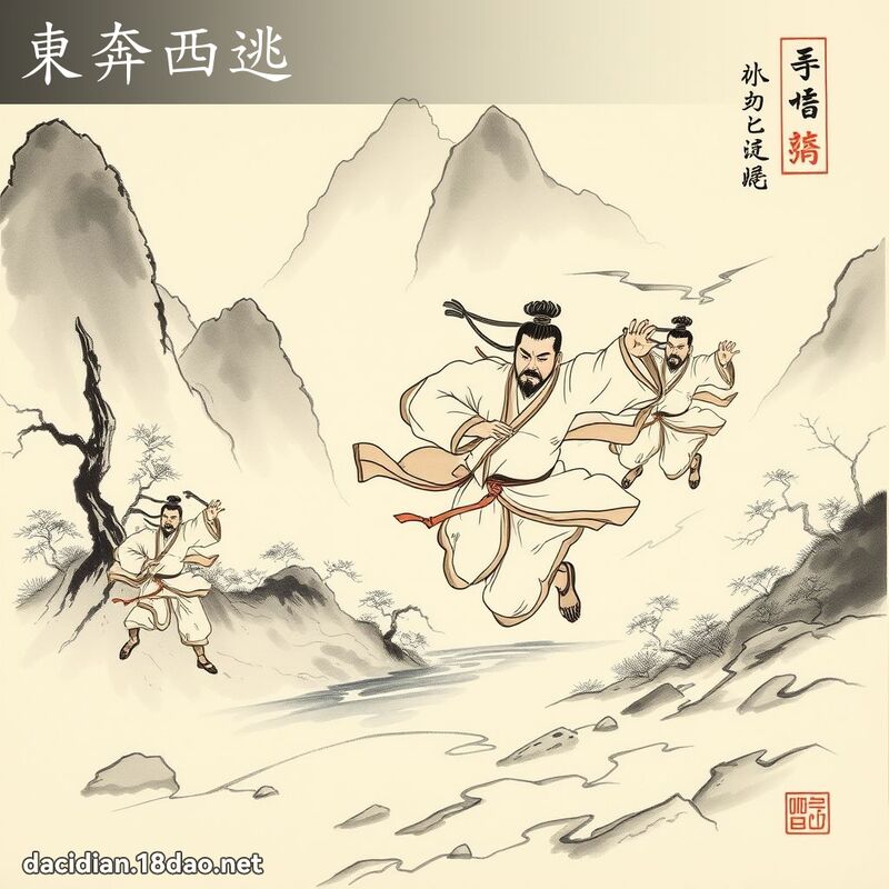 东奔西逃 配图