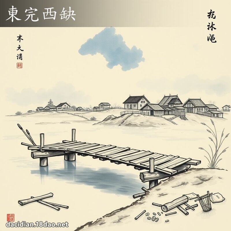 东完西缺 配图