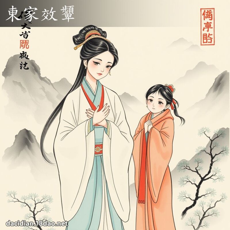 东家效顰 配图