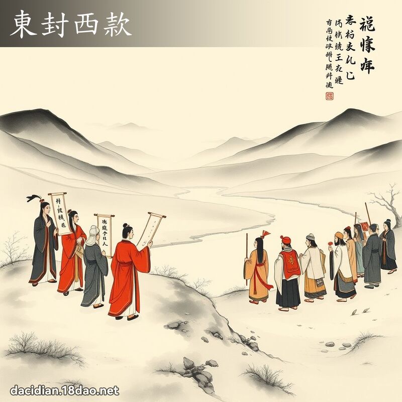 东封西款 配图
