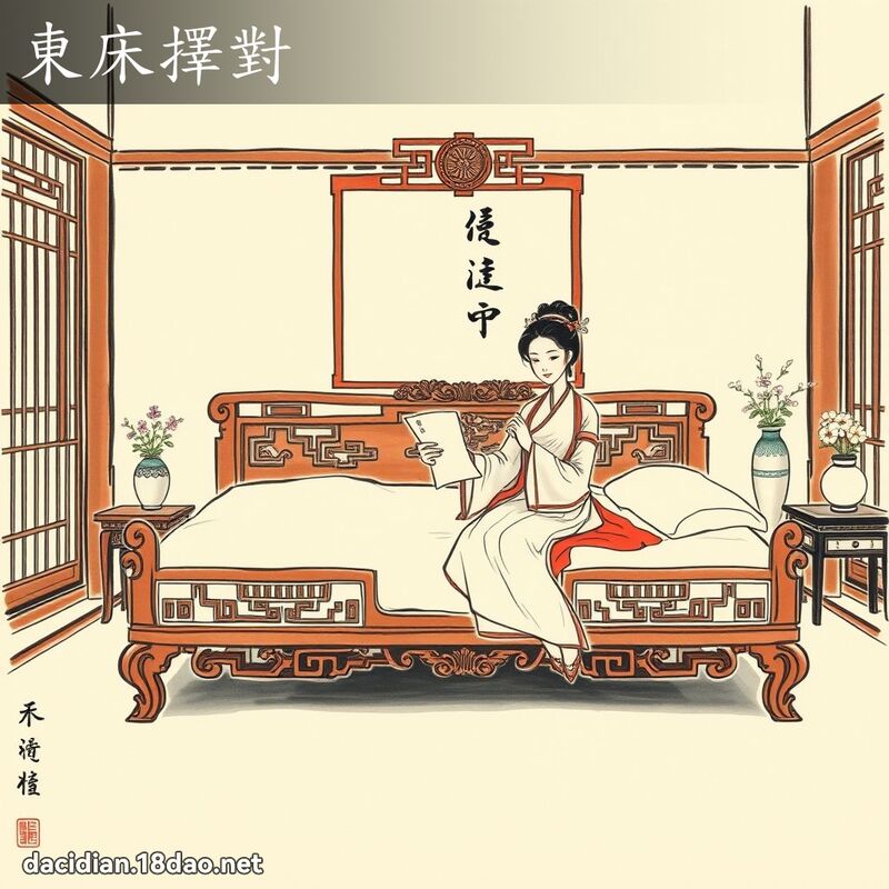 东床择对 配图