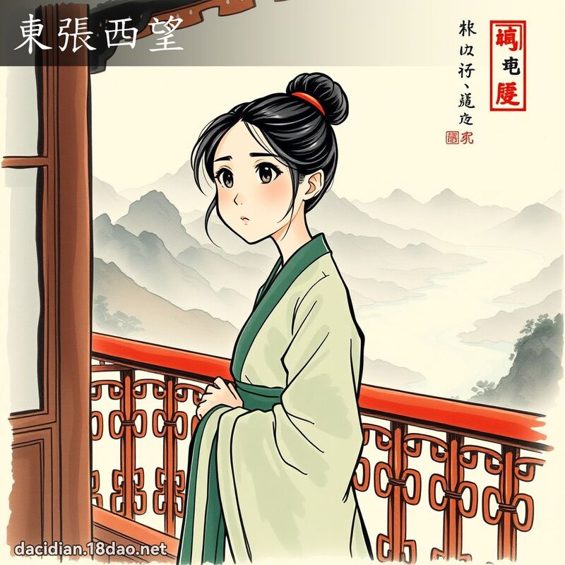 东张西望 配图