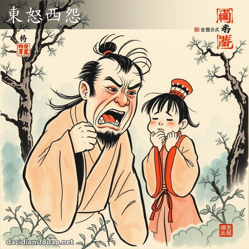 东怒西怨 配图