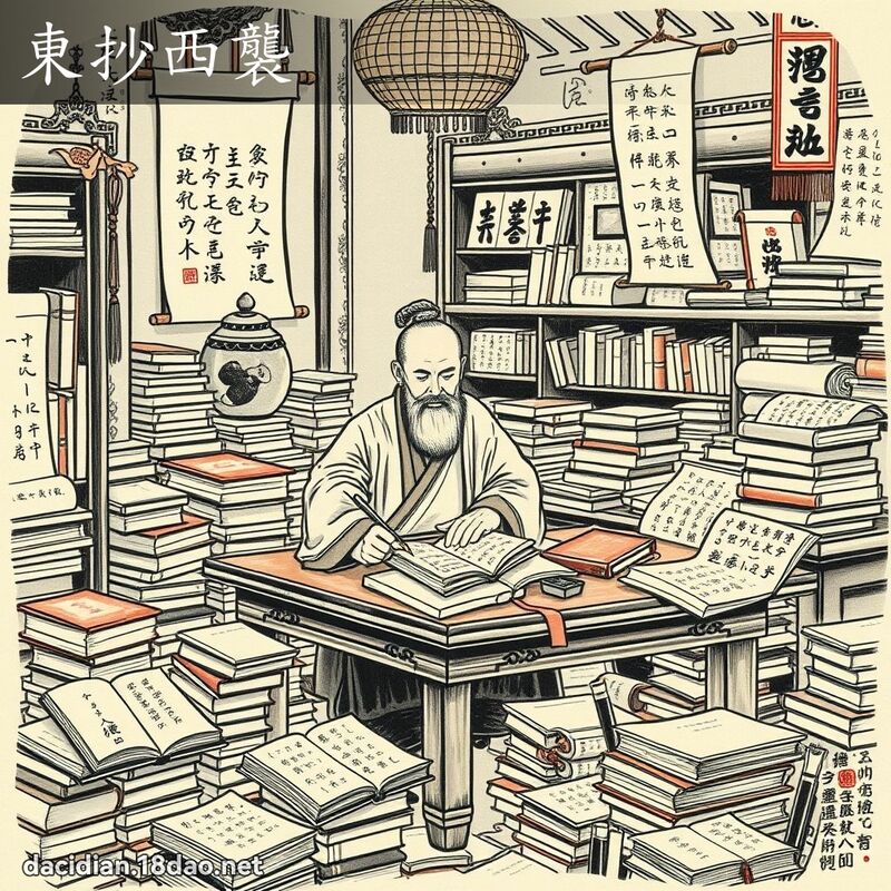 东抄西袭 配图